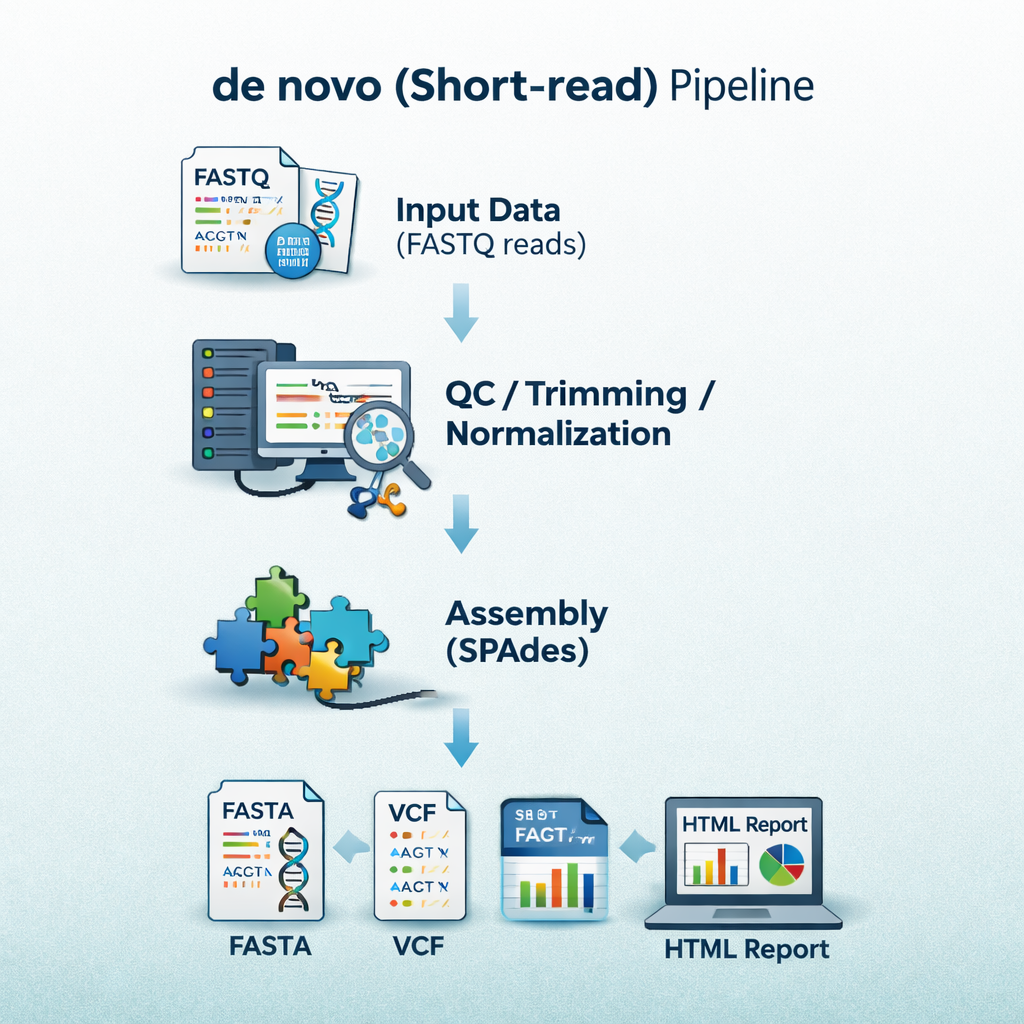 sequana_denovo pipeline overview